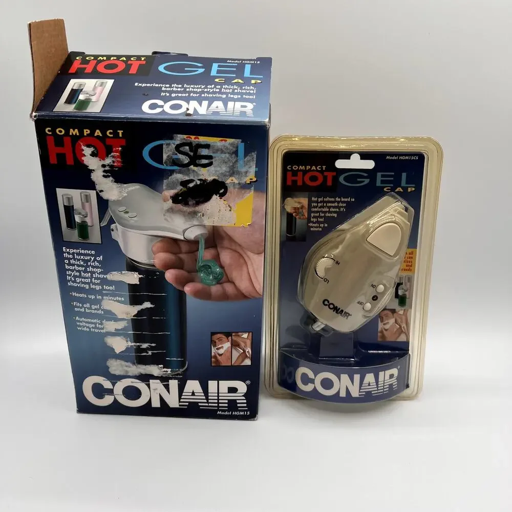 CONAIR Vtg Compact Hot Gel Cap Shaving System HGM15 with Original Box